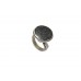 Women's Ring 925 Sterling Silver black onyx engraved Natural Gem Stone P 426